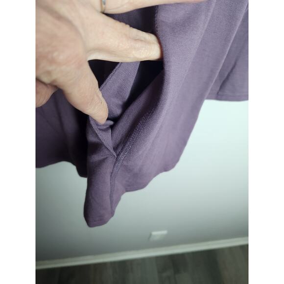 Soft Surroundings Cristobal Tunic sz XL bamboo kangaroo pocket purple cozy soft - Picture 2 of 10
